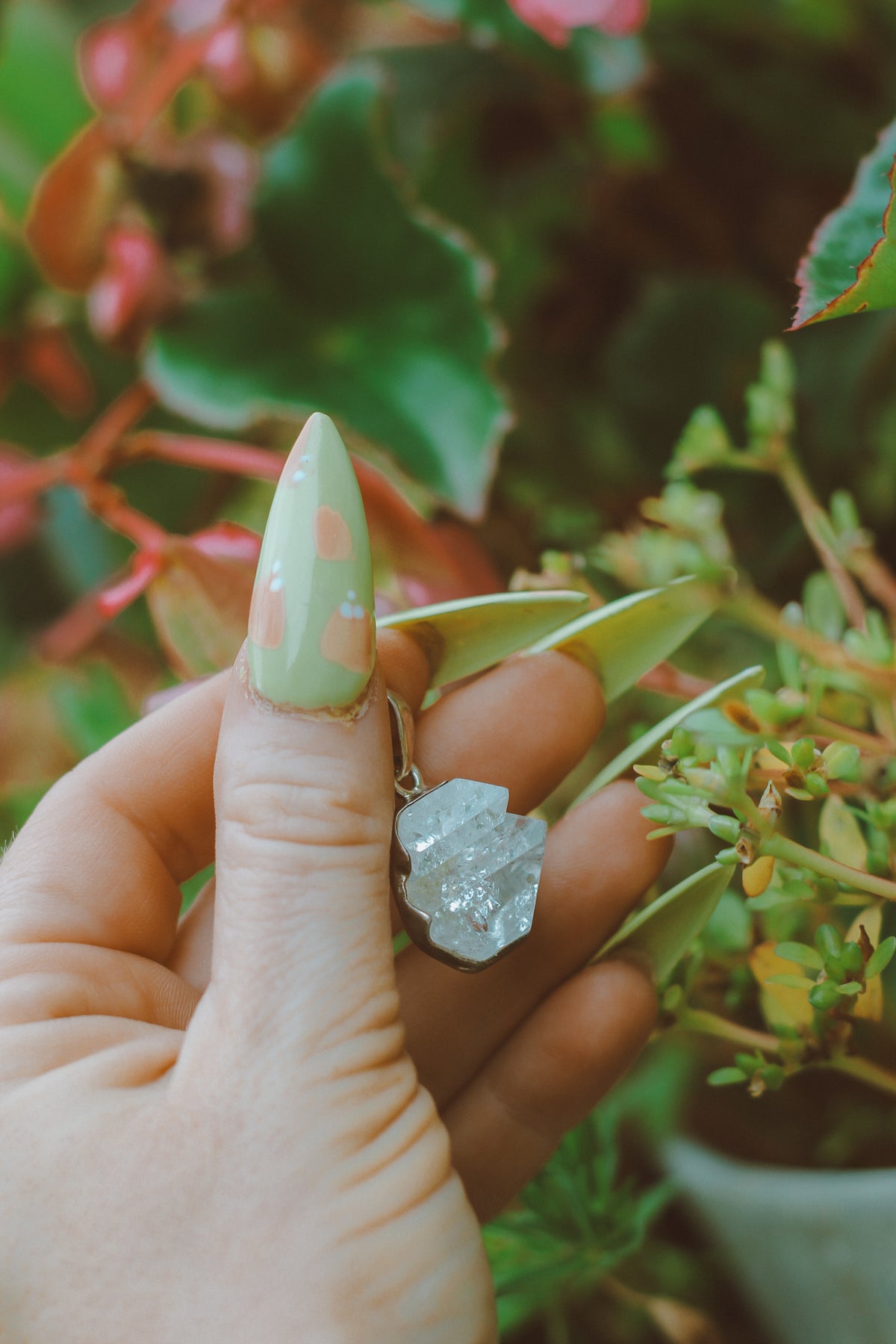 Apophyllite Sterling Silver Pendant | Celestial Clarity