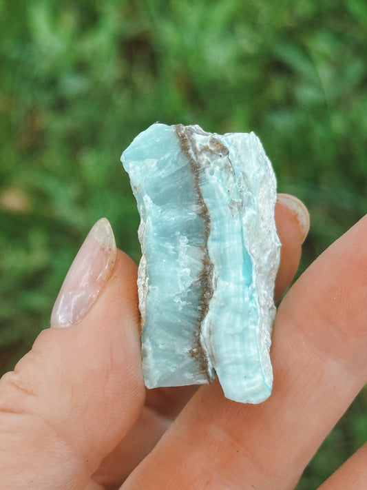 Blue Aragonite from China