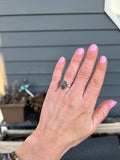 Rainbow Labradorite ring size 6
