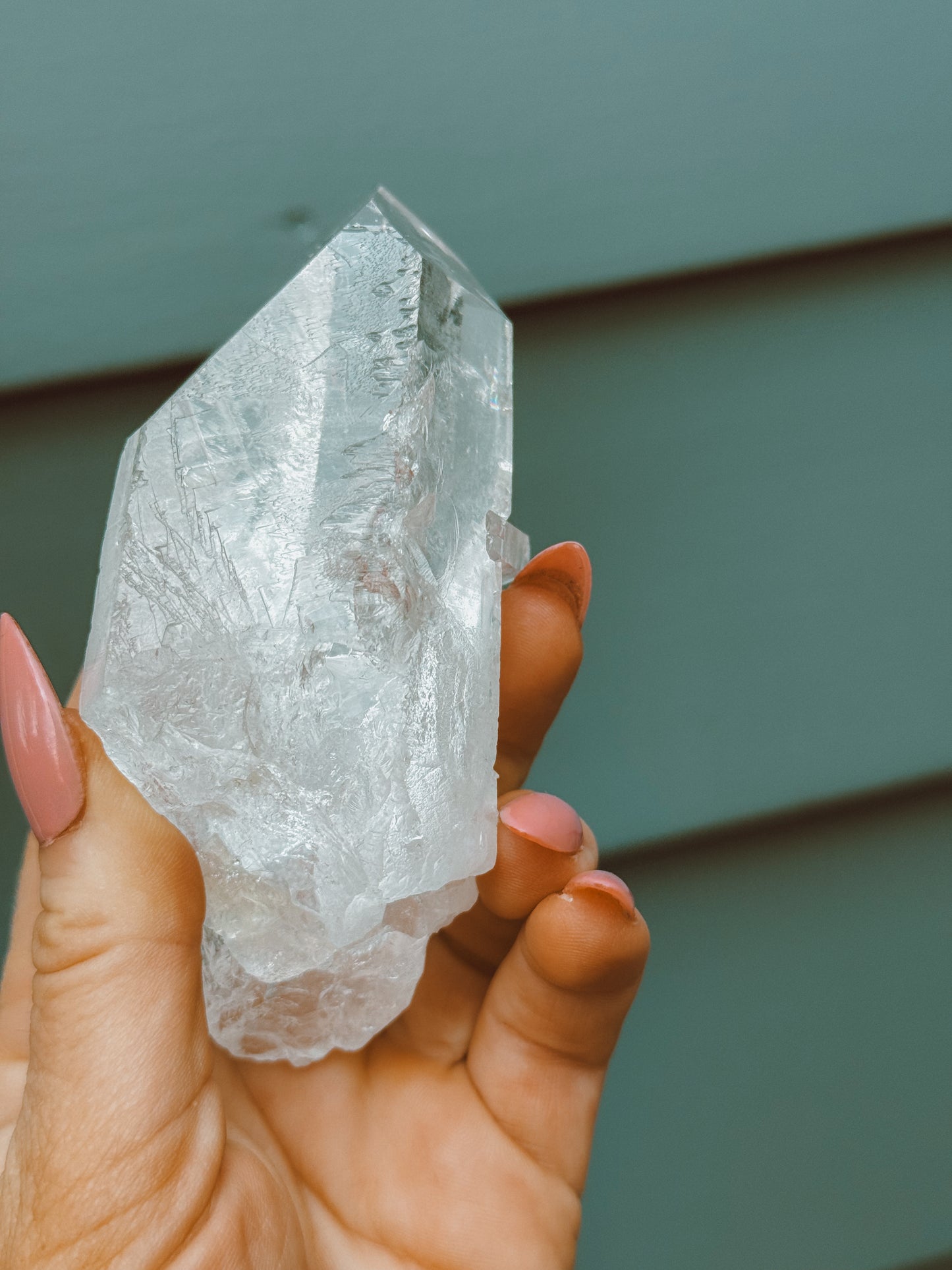 Clear Quartz point from Brazil