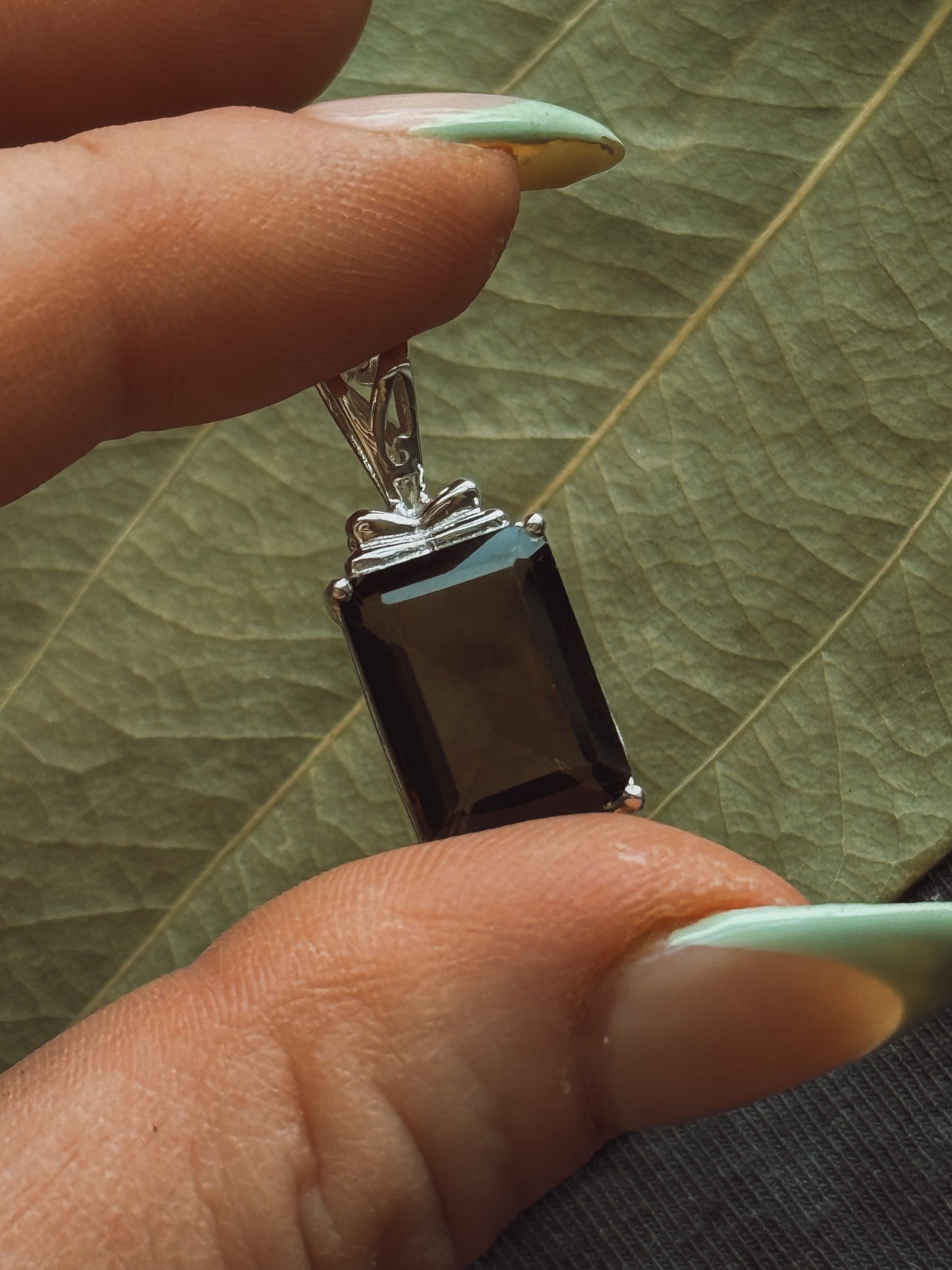 Smoky Quartz Sterling Silver pendant