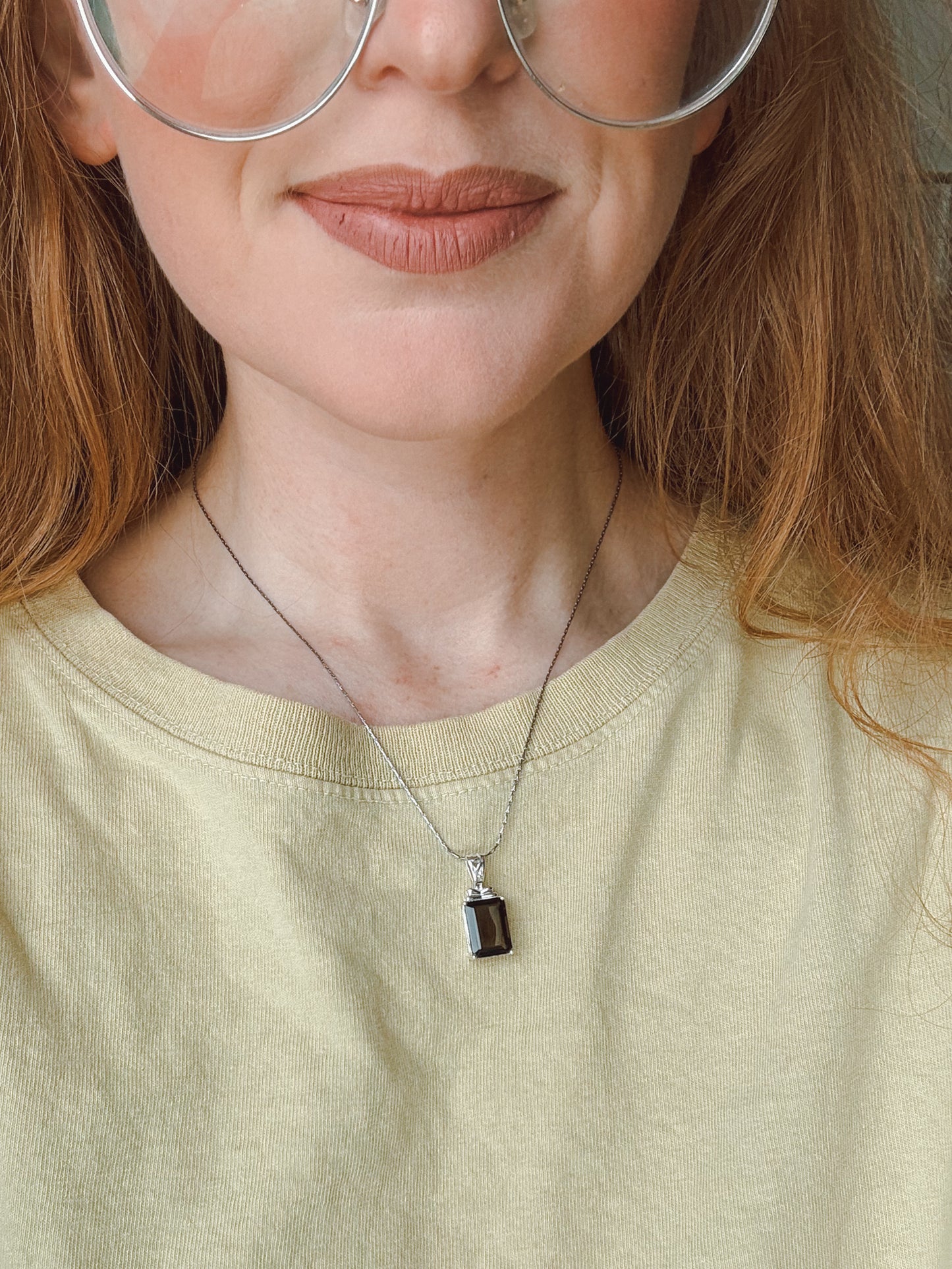 Smoky Quartz Sterling Silver pendant