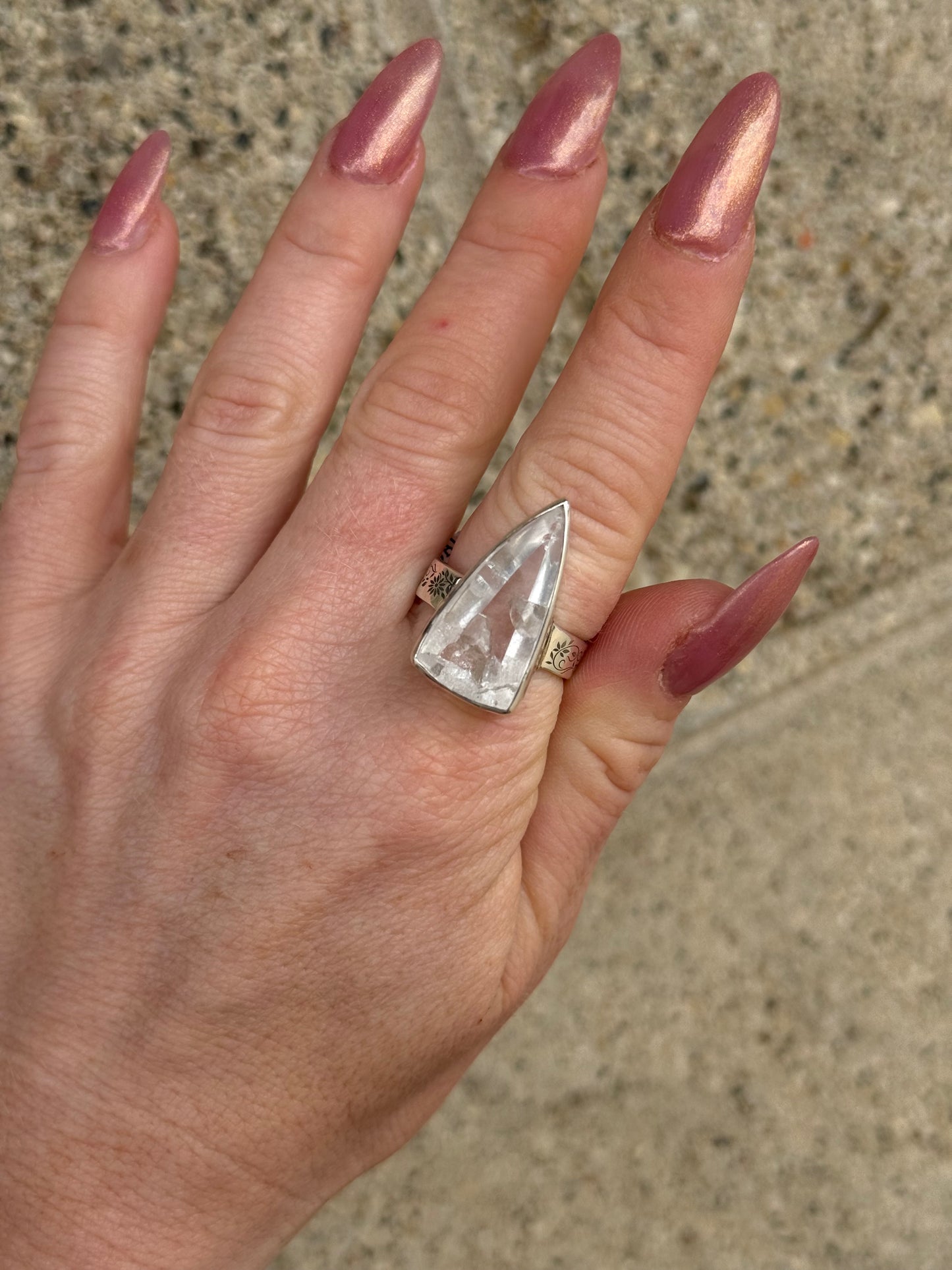 Magical Manifestation Quartz Ring size 8.75