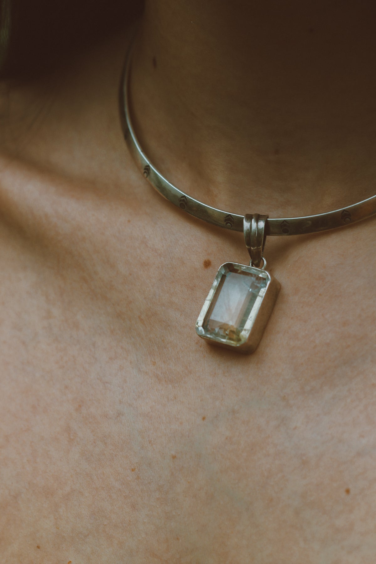 Citrine Sterling Silver Pendant | Golden Radiance