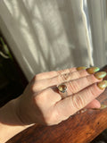 Golden Faceted Citrine Ring Size 6 3/4