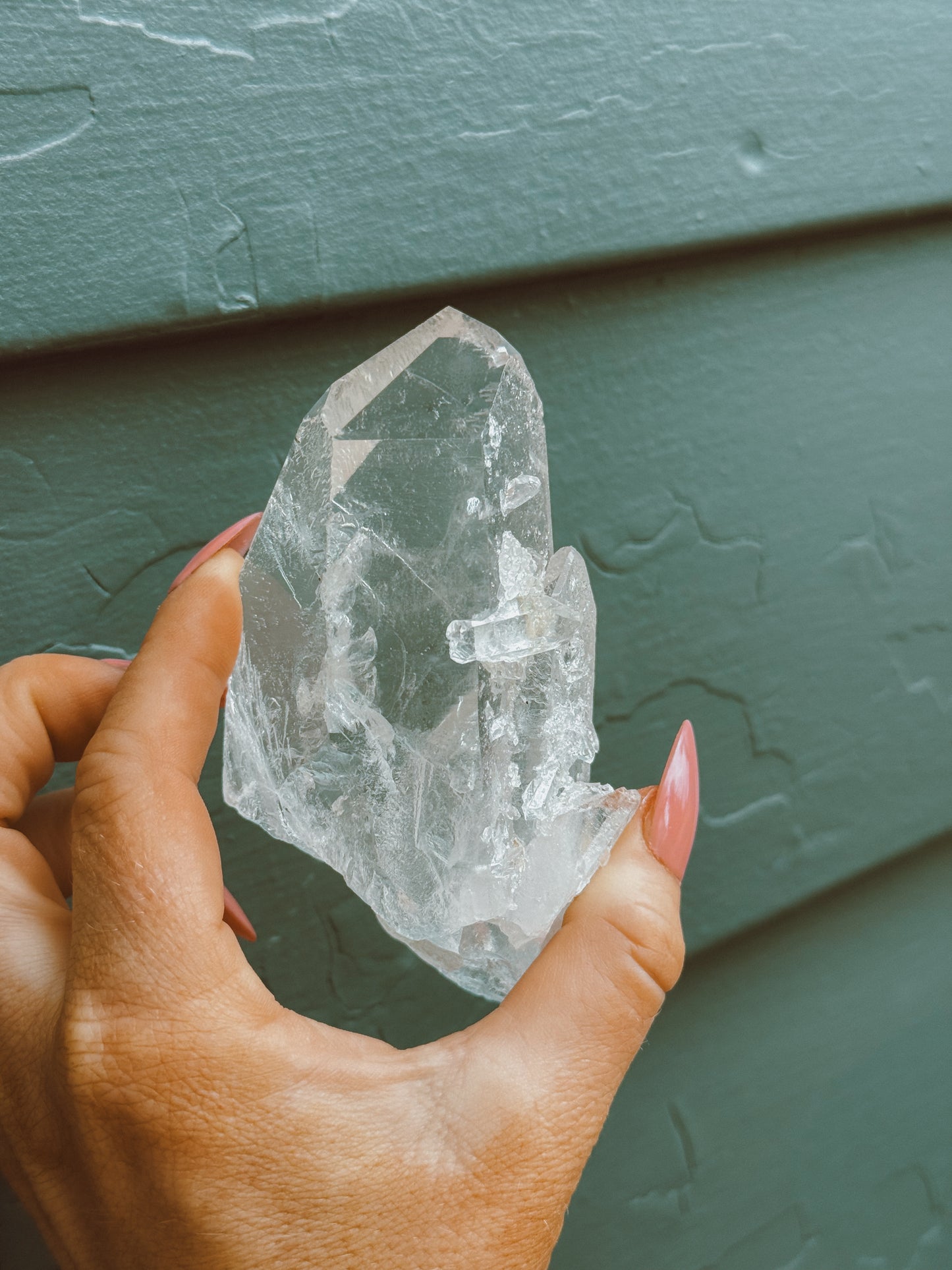 Clear Quartz point from Brazil