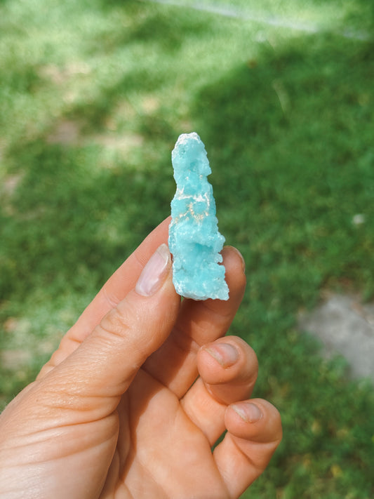 Raw Blue Aragonite from China