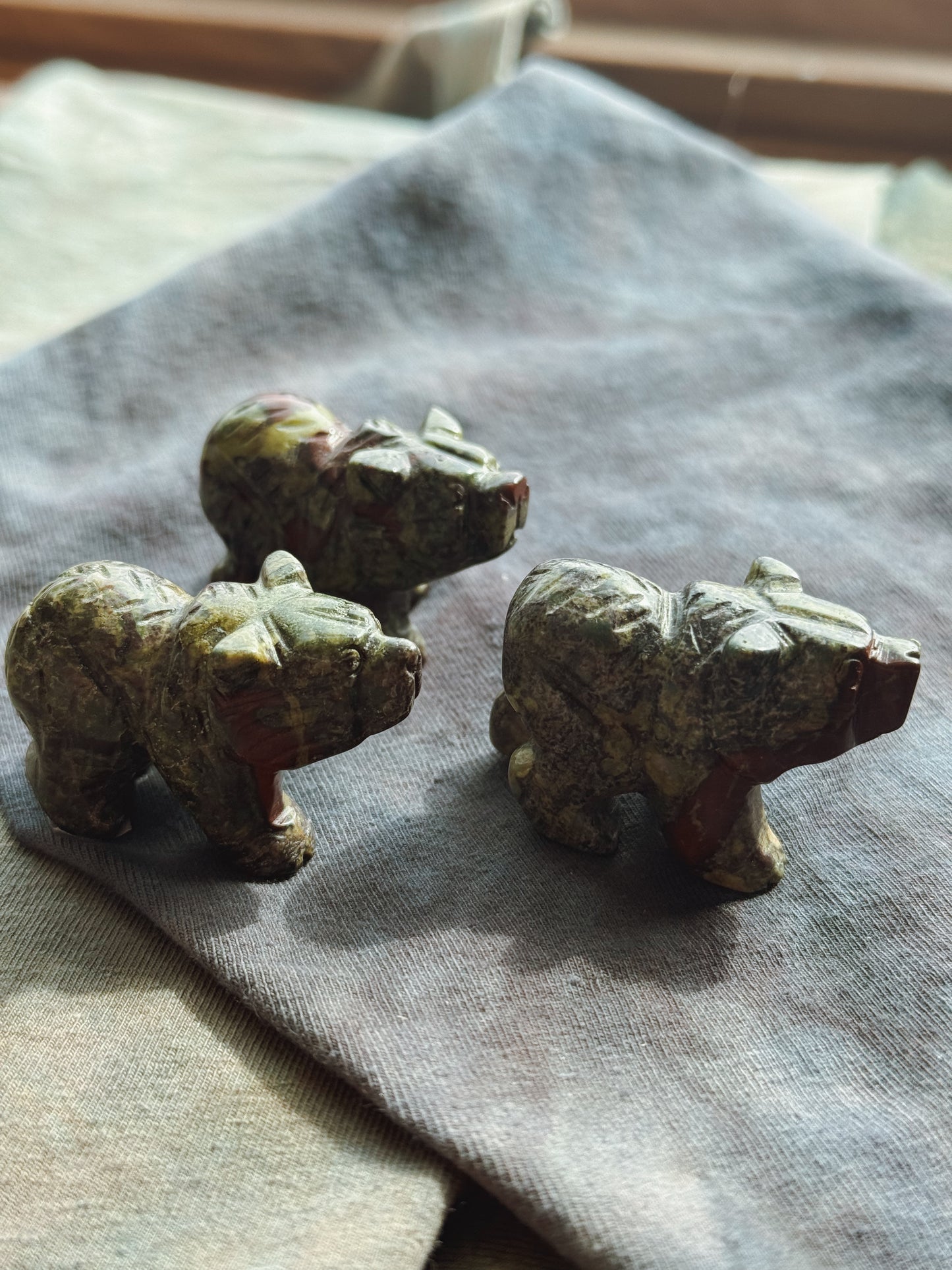 Dragon Stone Bear Carving