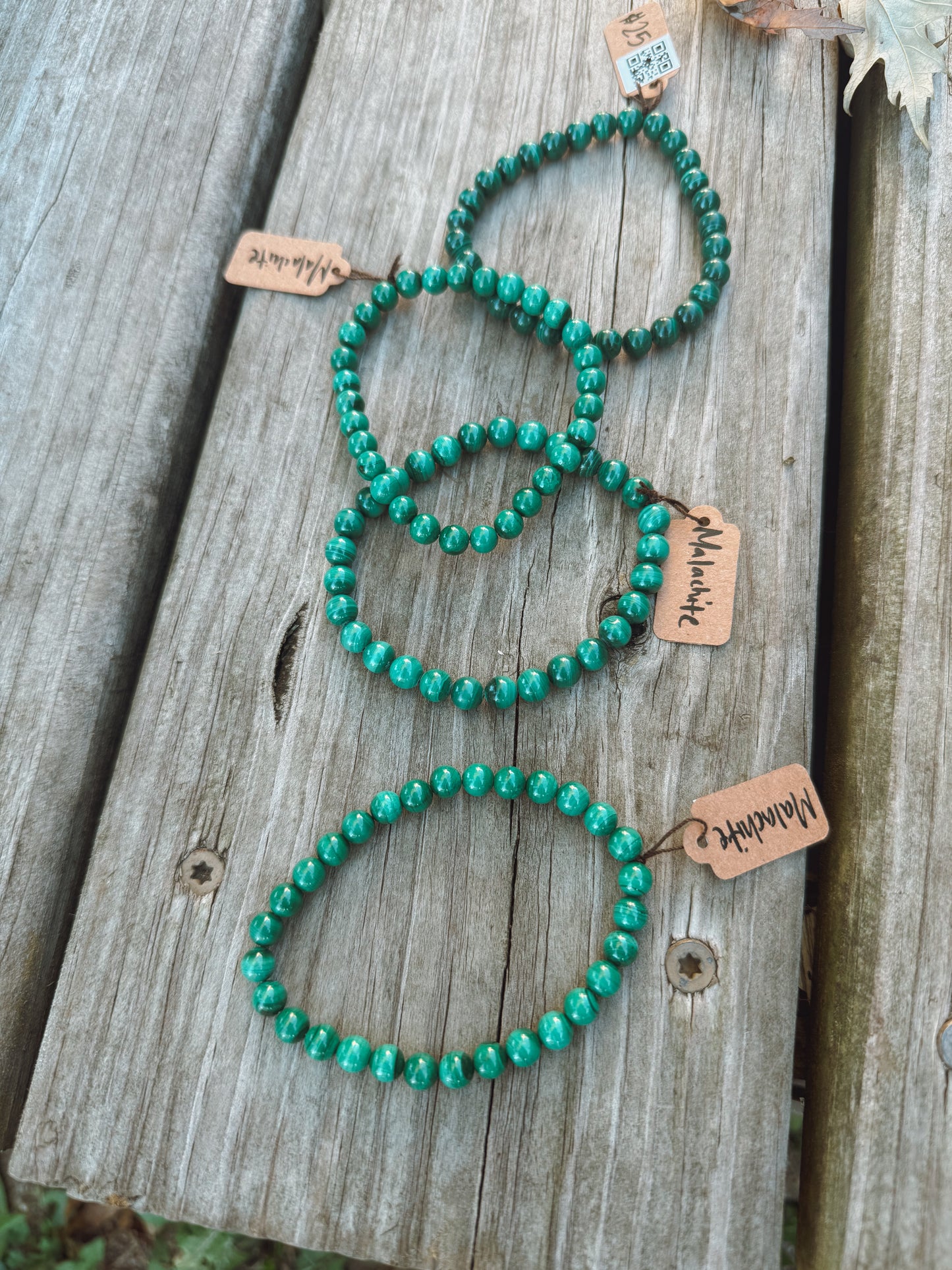 Malachite Stretch Bracelet – 8mm Beads