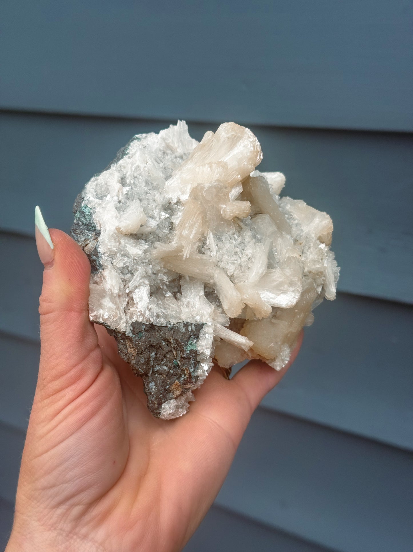 Stillbite crystal cluster from India