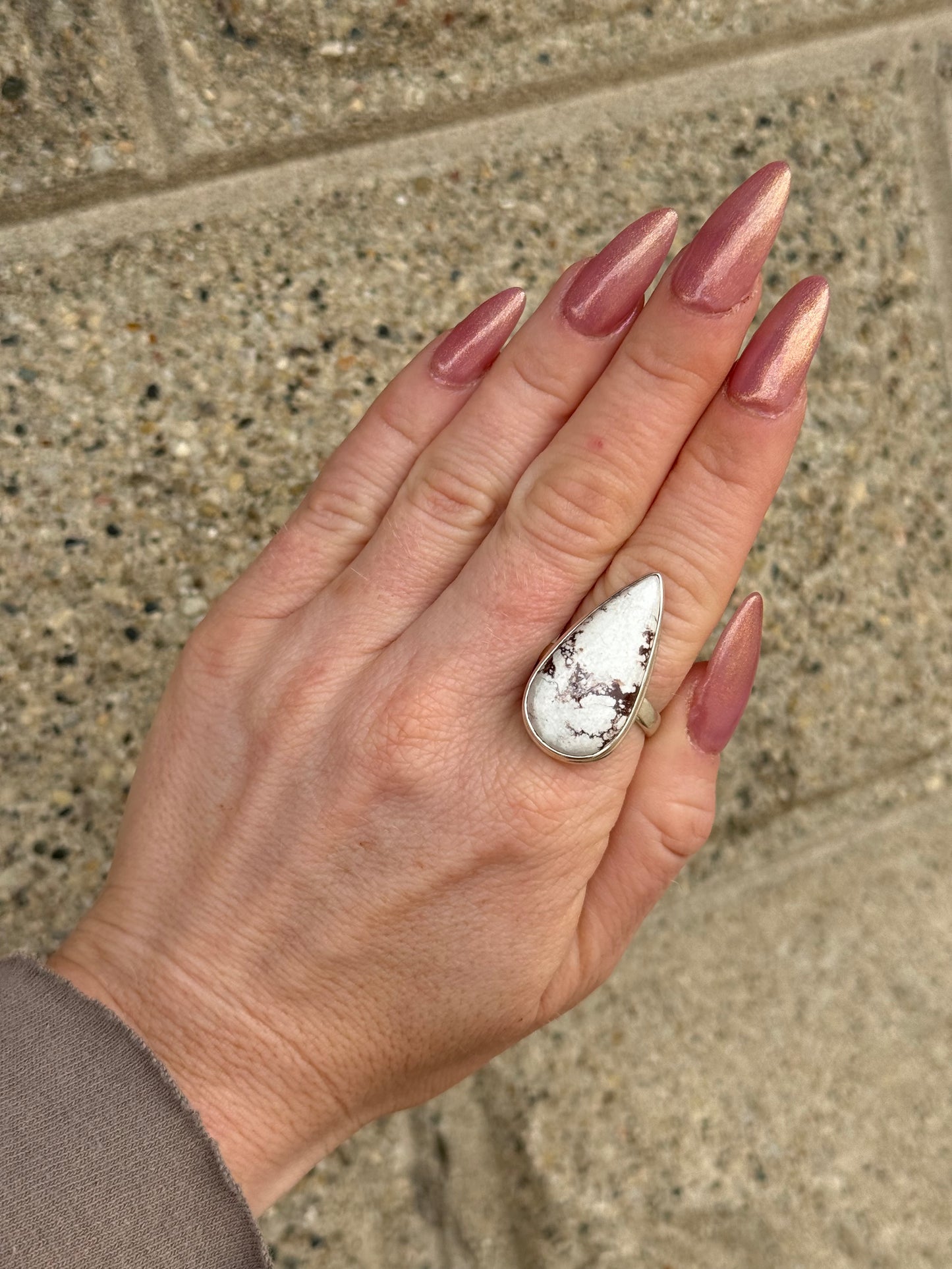 Wild Horse Magnesium Sterling Ring size 10