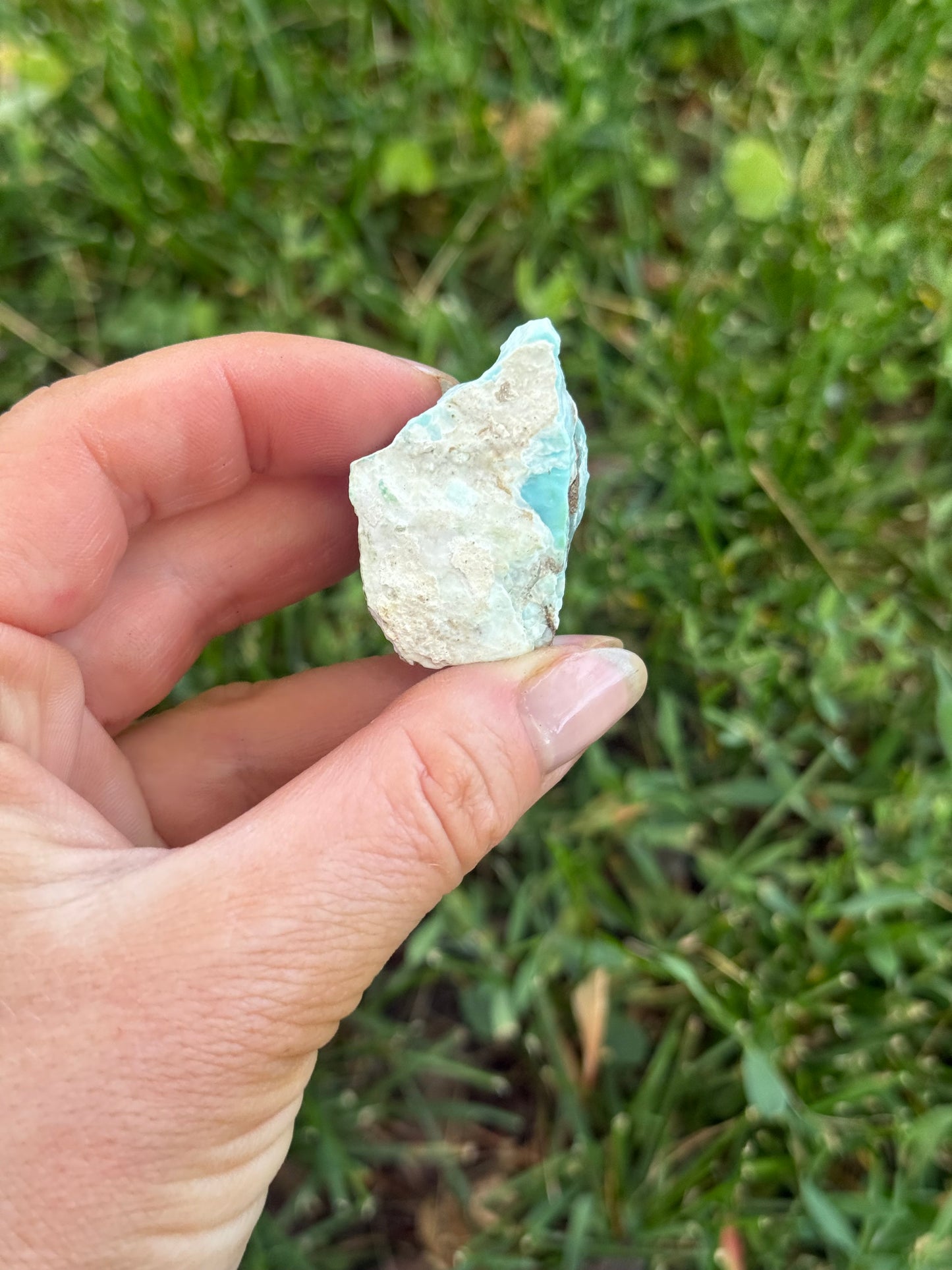 Blue Aragonite from China
