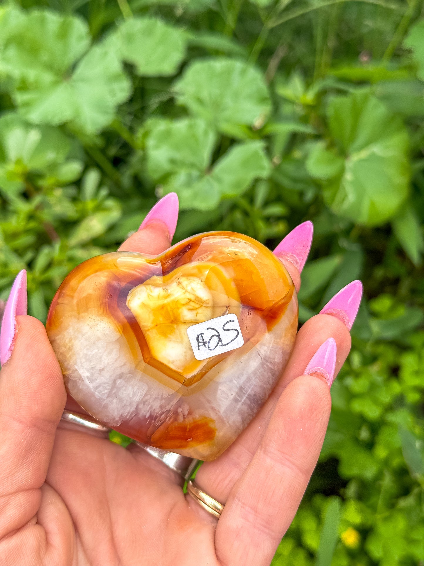 Carnelian Gemstone Heart