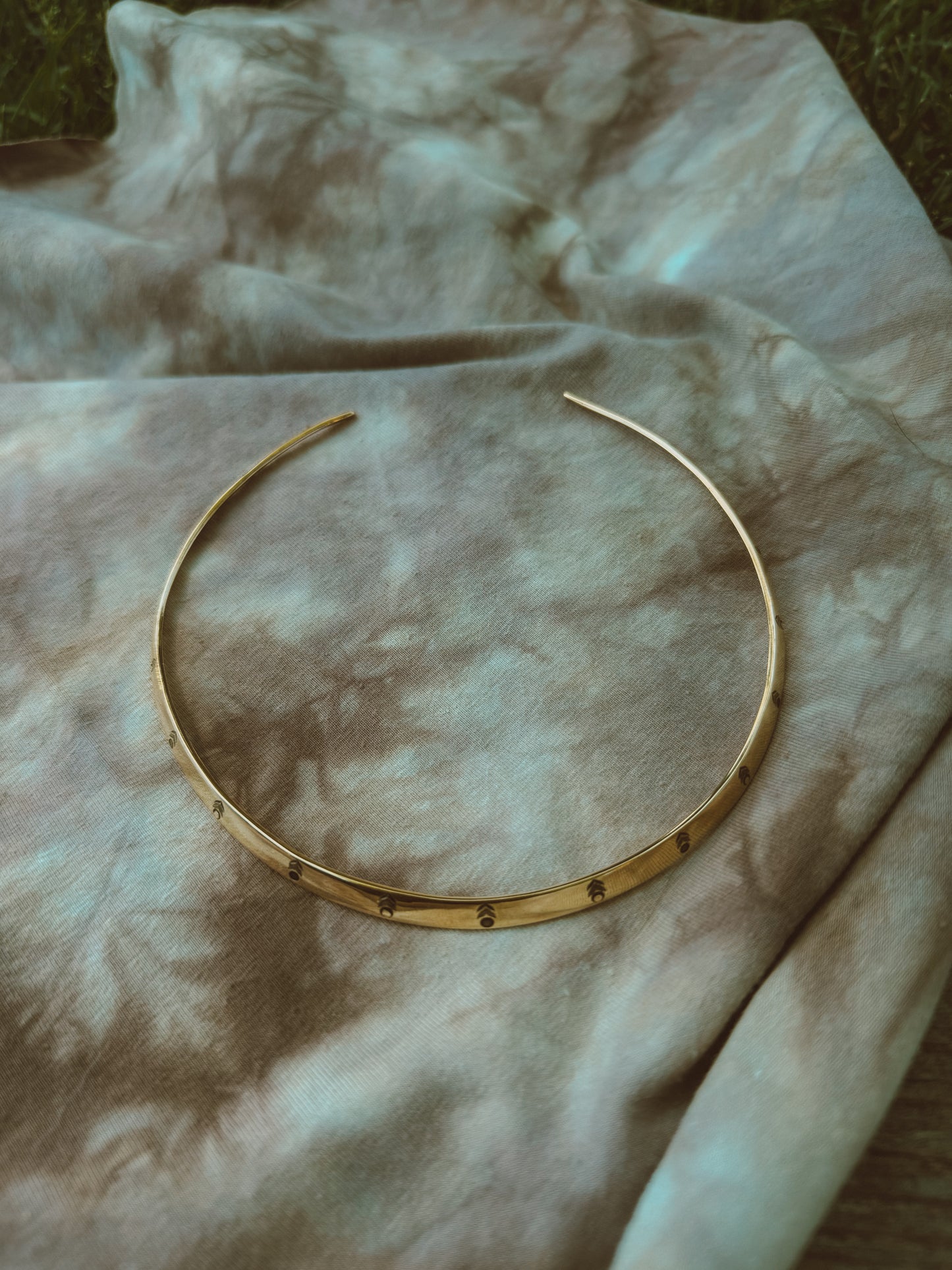 Brass Choker Necklace