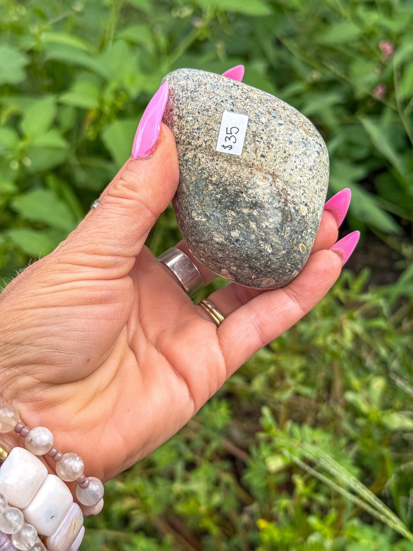 Rare Pink Bumblebee Jasper Freeform | Colorful Collector’s Specimen