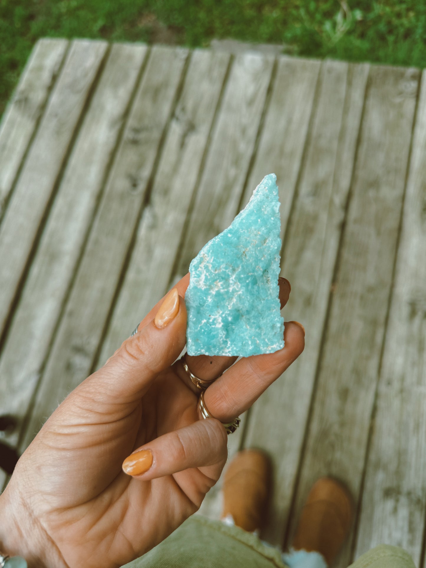 Blue Aragonite From China