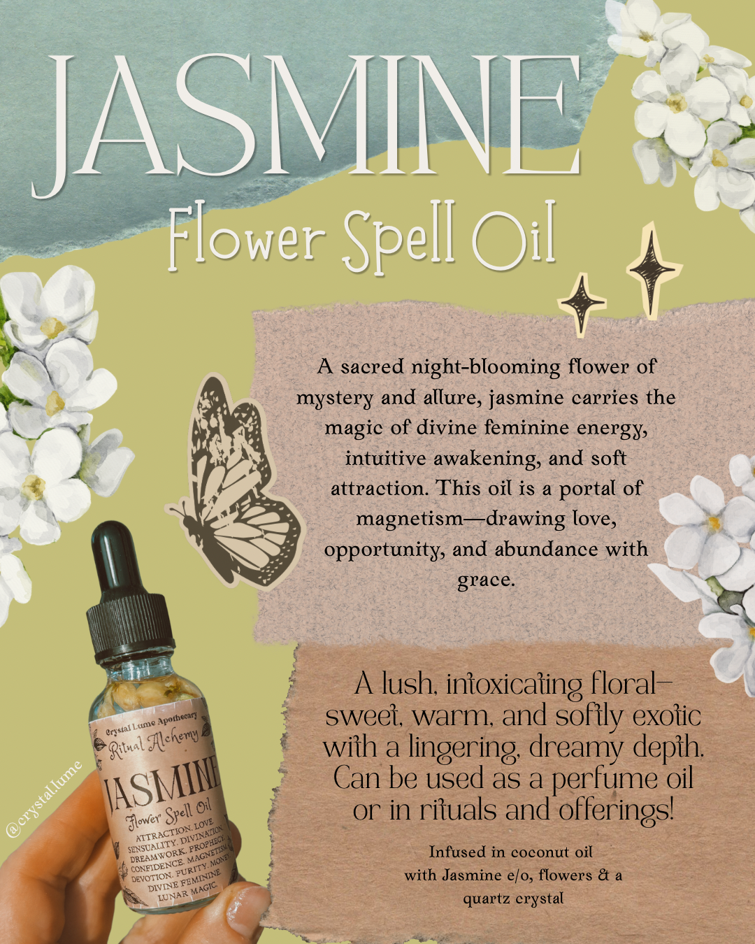 Jasmine Flower spell oil 1oz