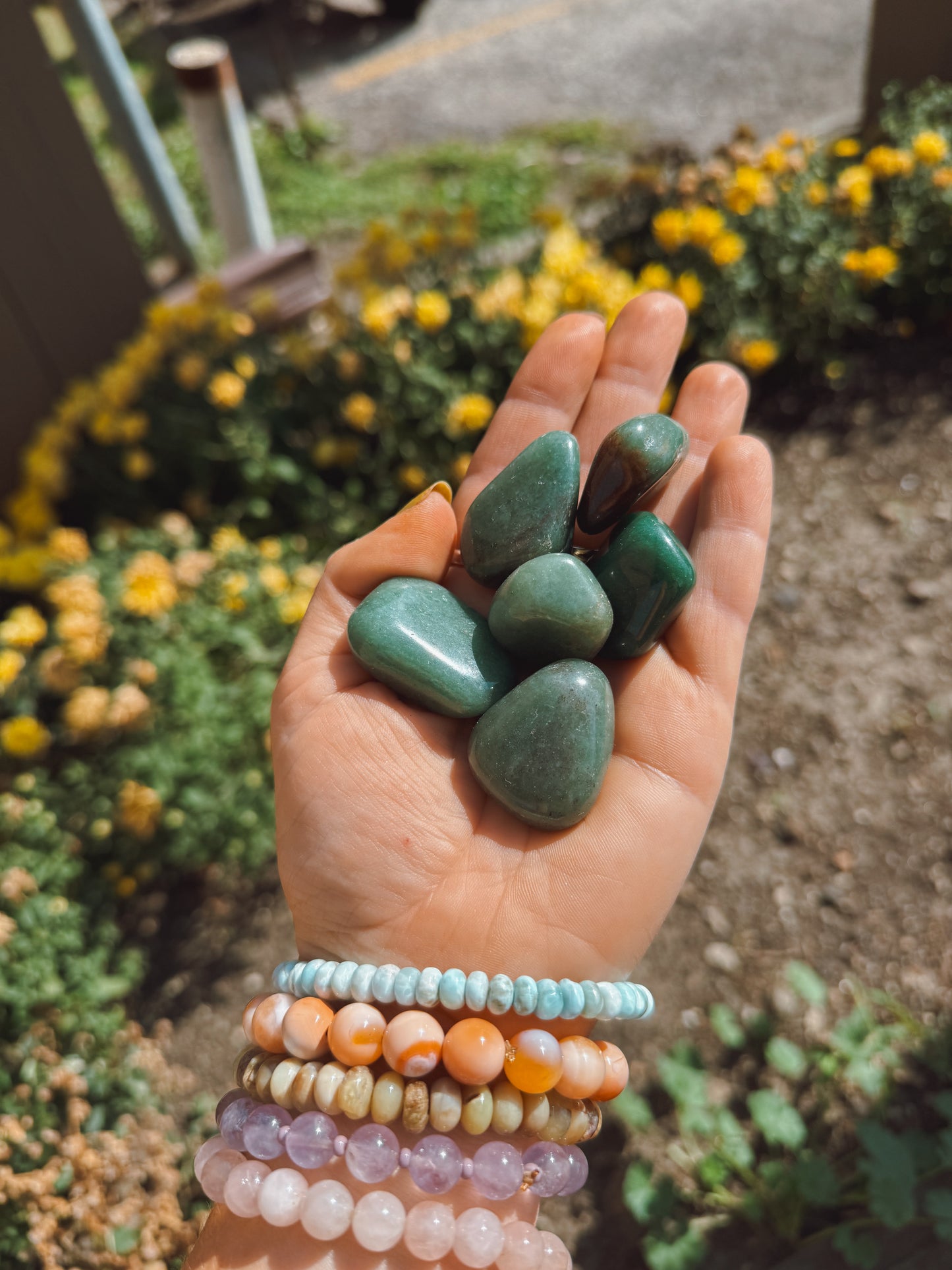 Green Aventurine Tumbled Stone - Medium