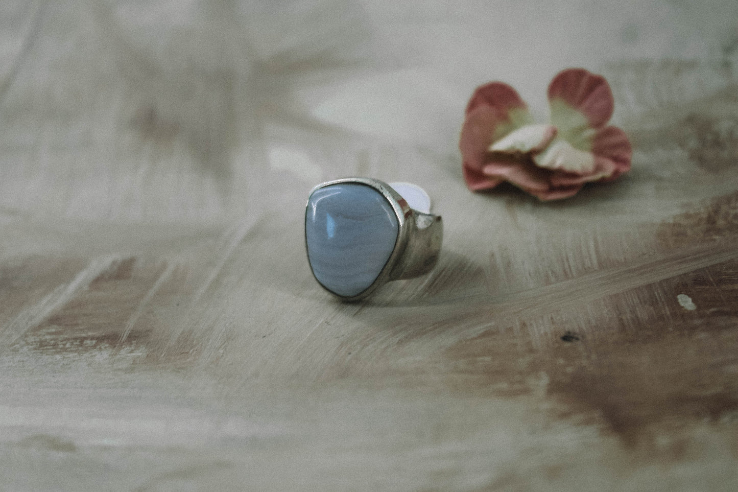 Blue Lace Agate Ring // Size 7