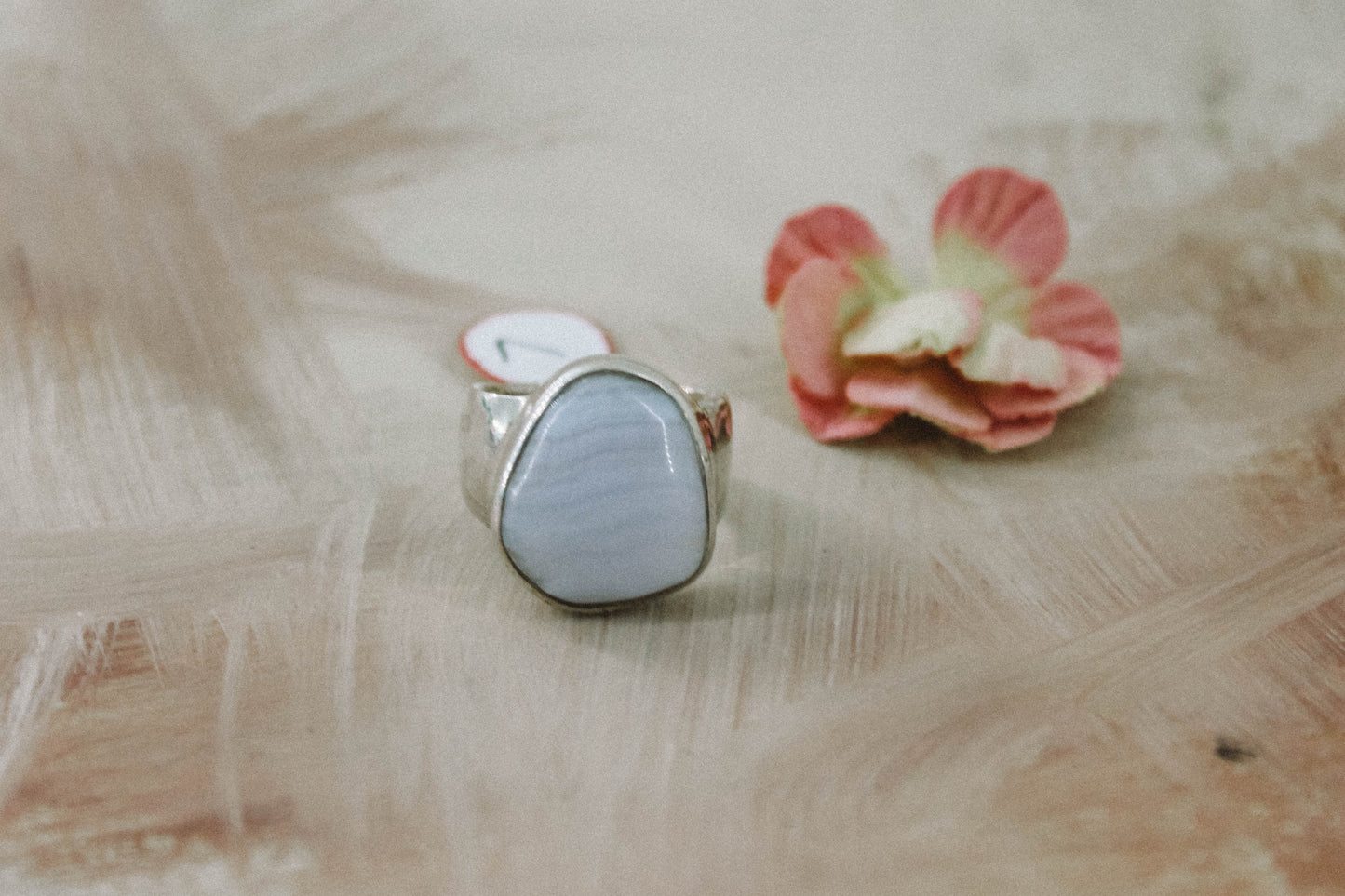 Blue Lace Agate Ring // Size 7