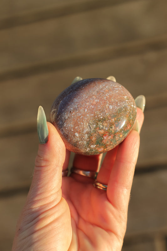 Violet Speckled Sunset Ocean Jasper