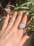 Blue Lace Agate Ring // Size 7