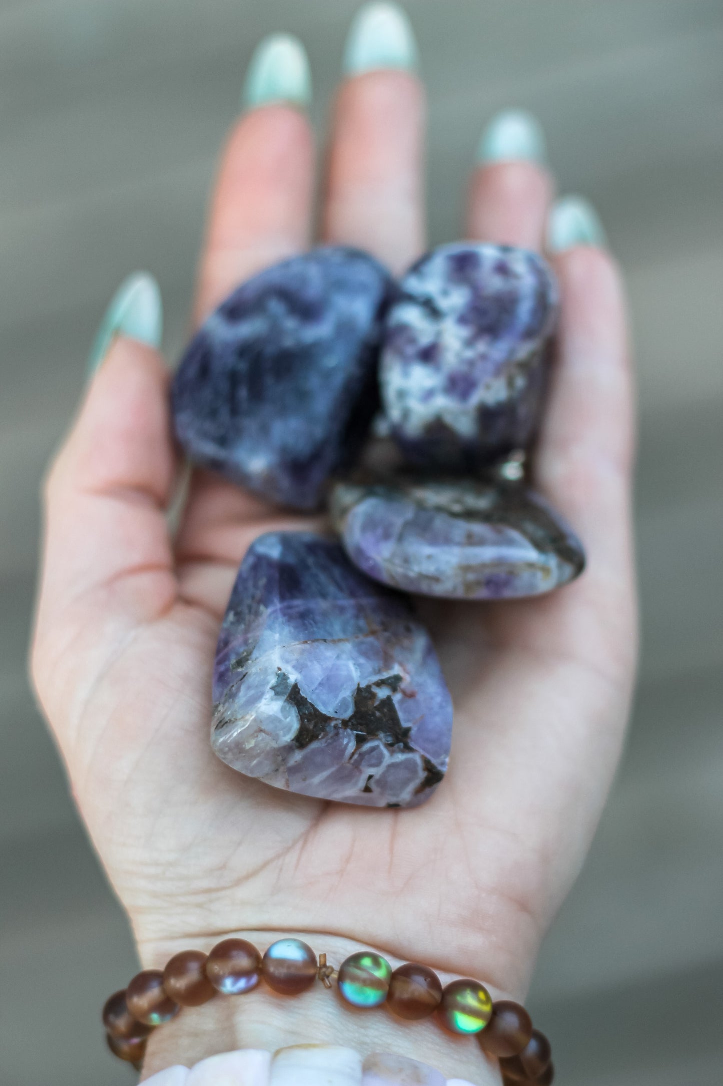 Amethyst Chevron stone