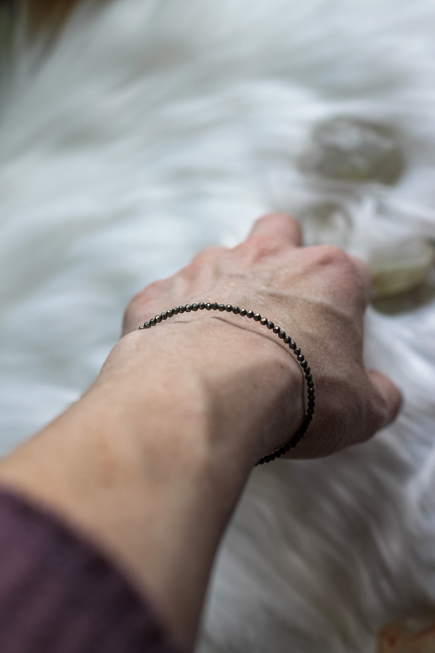 Pyrite Energy Bracelet Faceted beads