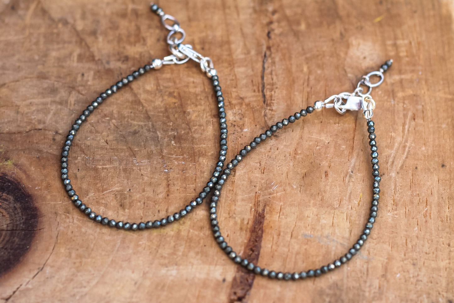 Pyrite Energy Bracelet Faceted beads