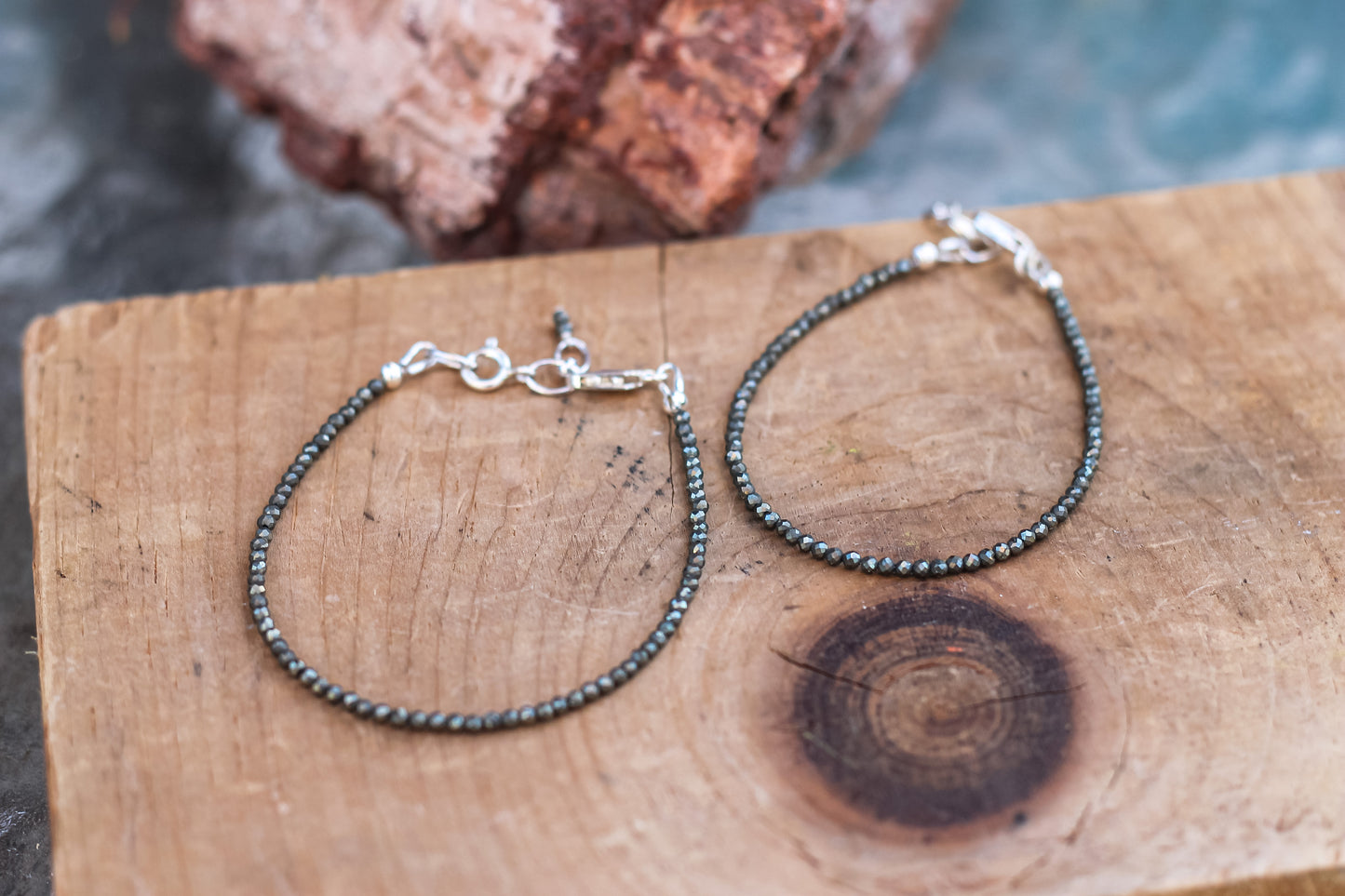 Pyrite Energy Bracelet Faceted beads