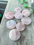 Rose Quartz coin stone